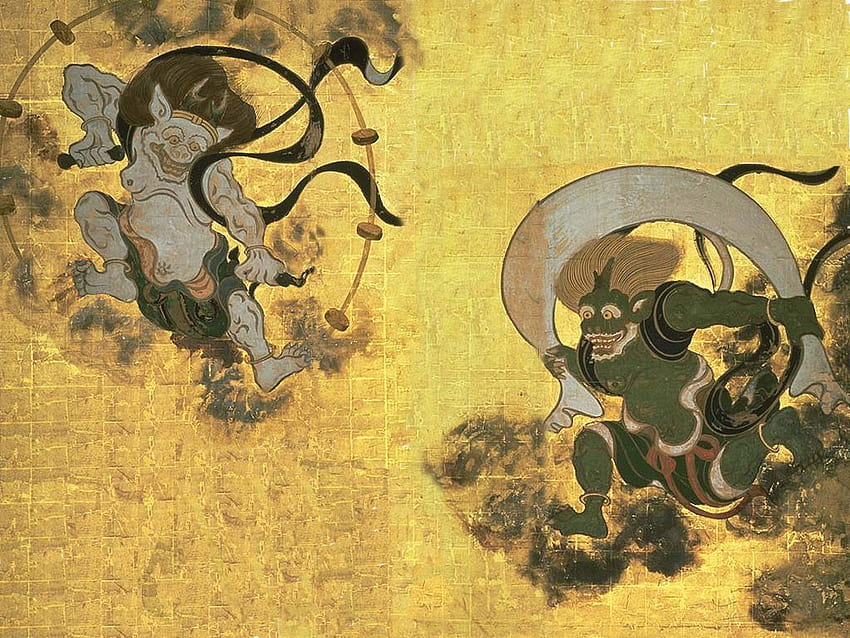 Japanese Mythology, raijin HD wallpaper