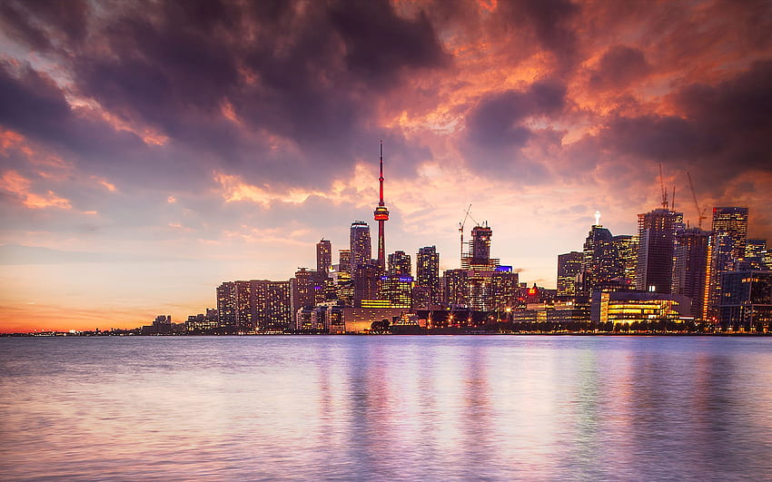 Toronto, sunset, canadian cities, Canada, toronto city HD wallpaper | Pxfuel