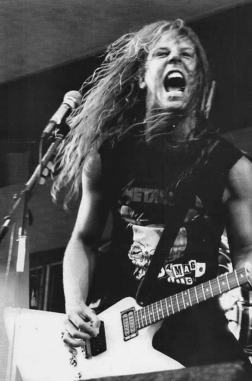 Metallica, młody James Hetfield Tapeta na telefon HD