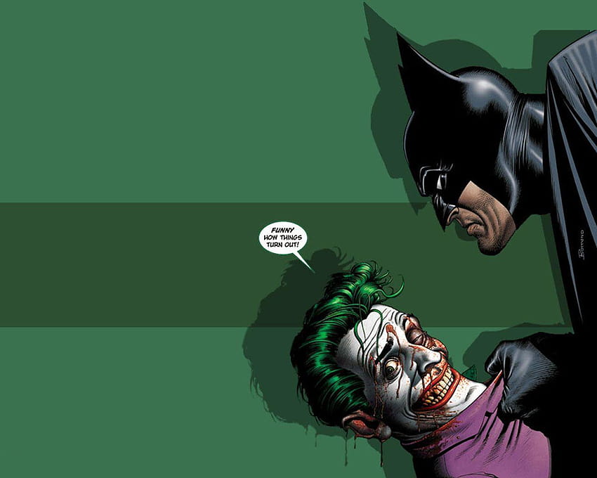 Impresionante pelea de Joker Batman, Batman vs Joker fondo de pantalla
