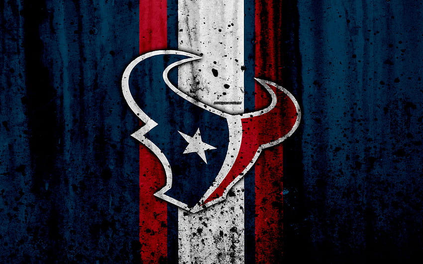 Houston Texans, NFL, grunge, stone texture, nfl texas HD wallpaper