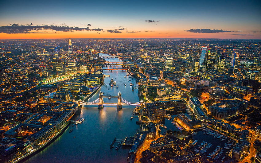 Grafik udara Sungai Thames London Atas : 13, sungai thames london ultra Wallpaper HD