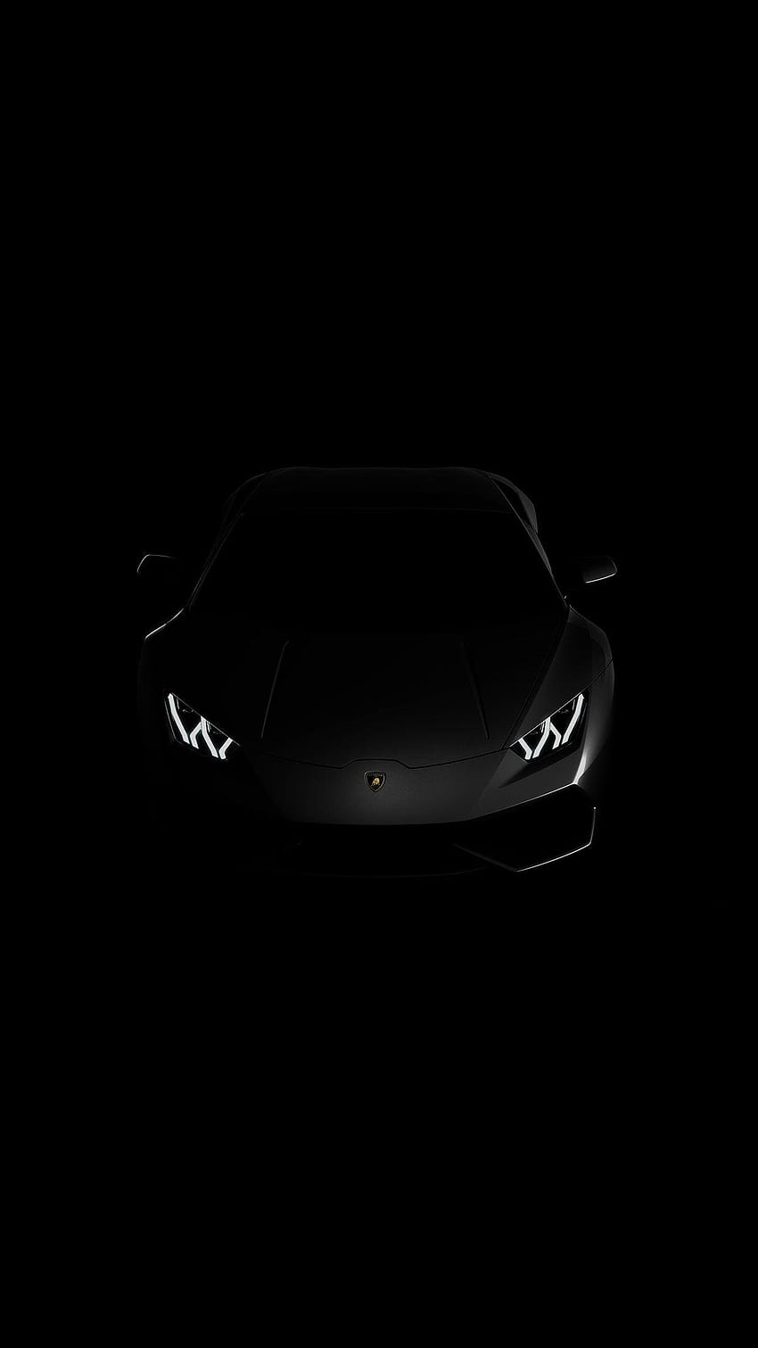 Lamborghini Black Super Car Shadow Android, android black HD тапет за телефон