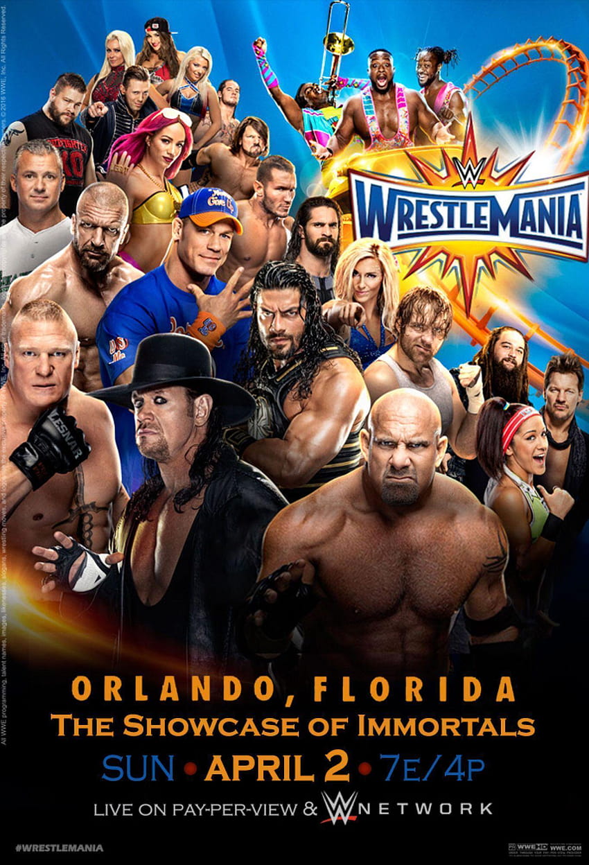 WWE Elimination Chamber 2017 포스터: edaba7.deviantart on, wrestlemania 33 HD 전화 배경 화면