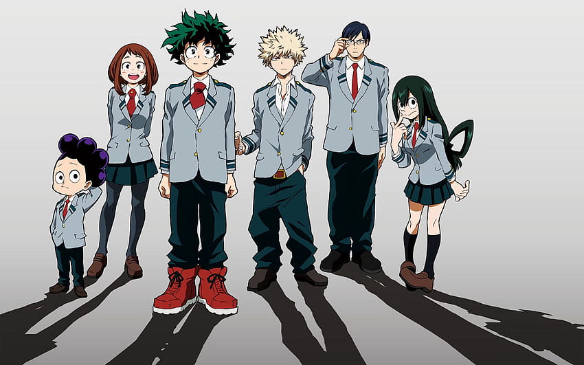 : Anime, My Hero Academia, Izuku Midoriya, Katsuki, Minoru Mineta HD-Hintergrundbild