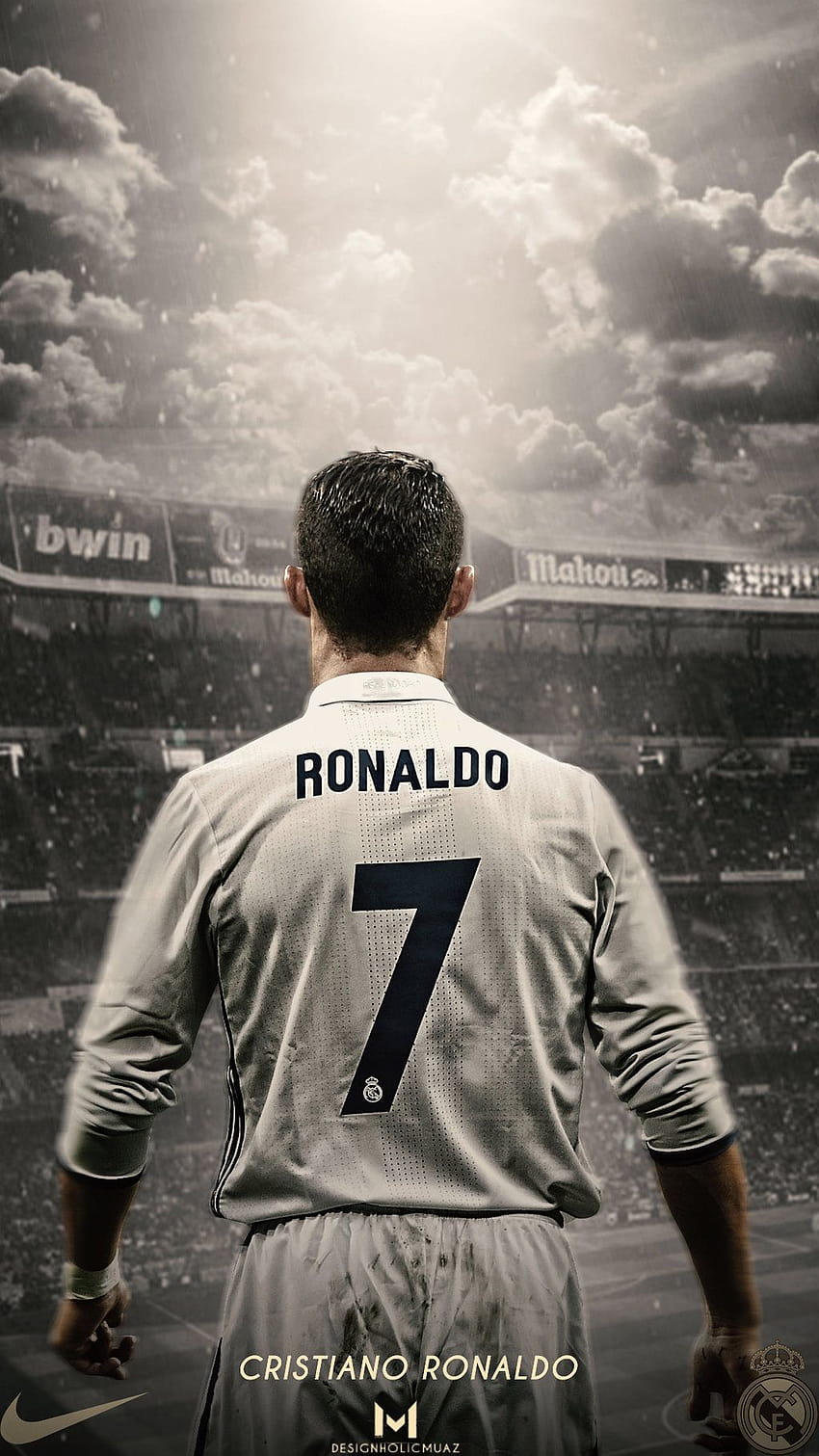 Cristiano Ronaldo Real Madrid oleh muajbinanwar di [1024x1820] untuk , Seluler & Tablet Anda, cr7 real madrid wallpaper ponsel HD