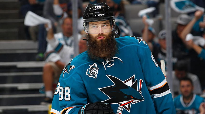 Brent Burns z San Jose Sharks to barwny facet Tapeta HD