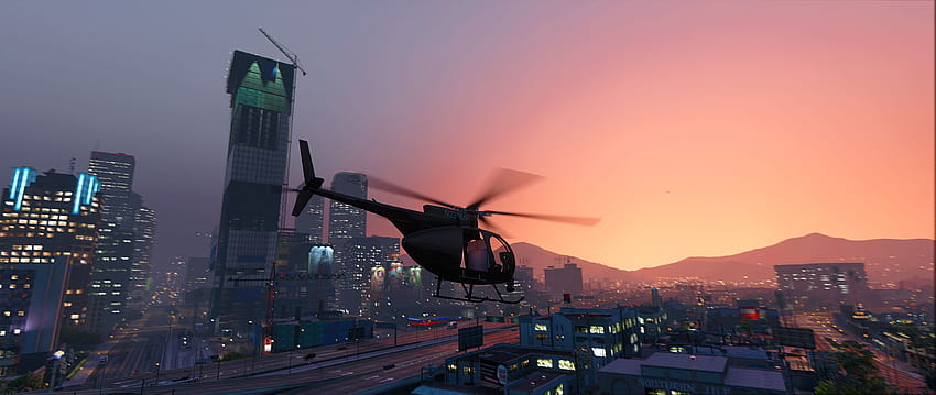 Sunset At Downtown Los Santo, Los Santos Summer Special Hd Wallpaper 