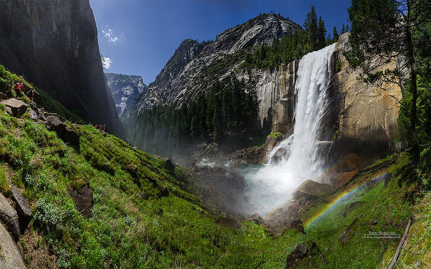 Parque Nacional Vernal Fall Yosemite fondo de pantalla