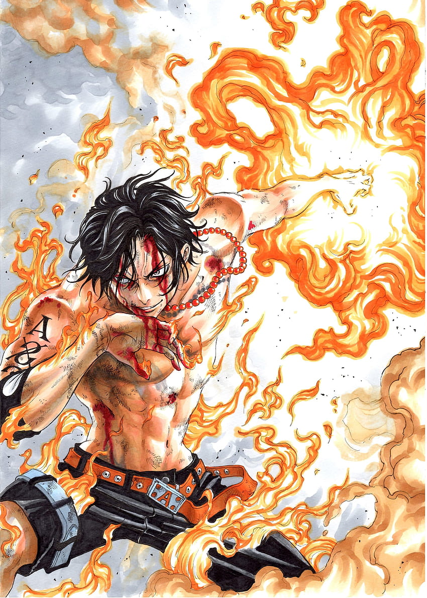 Portgas D Ace  One piece ace, Portgas d. ace icon, One piece manga