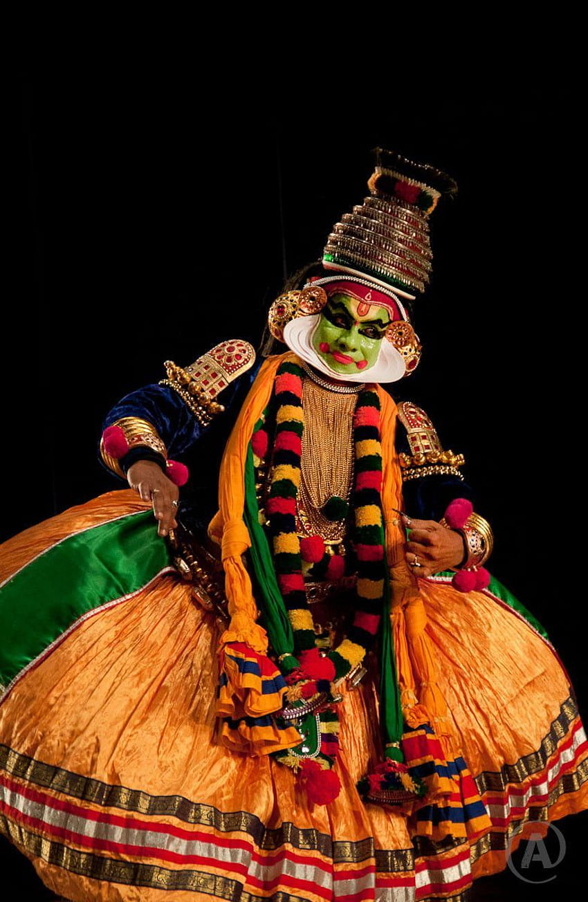 Kathakali, danza de Kerala fondo de pantalla del teléfono