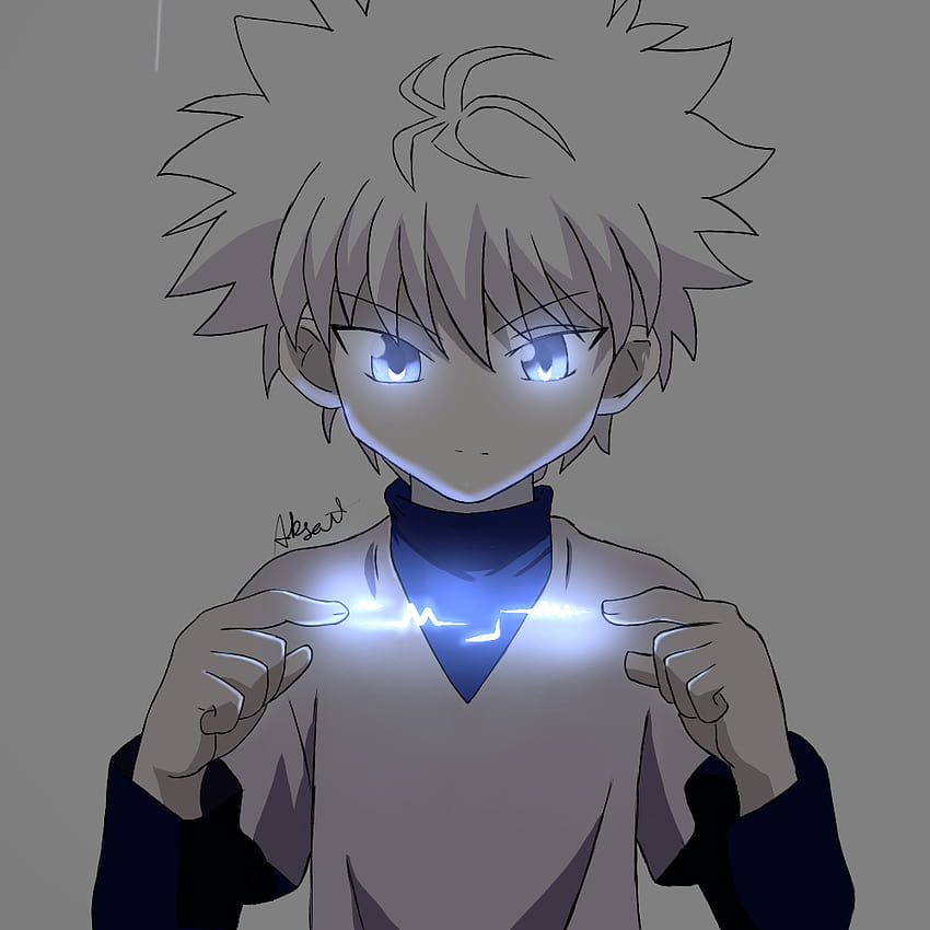 Killua Zoldiack von mir gemacht mit Lichteffekt: r/HunterXHunter, Killua Drip HD-Handy-Hintergrundbild