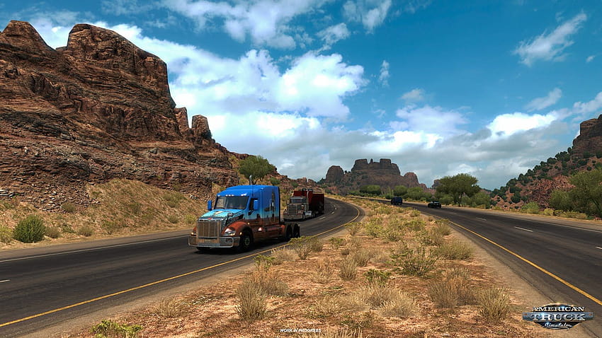 O tamanho do mapa do American Truck Simulator aumentará papel de parede HD