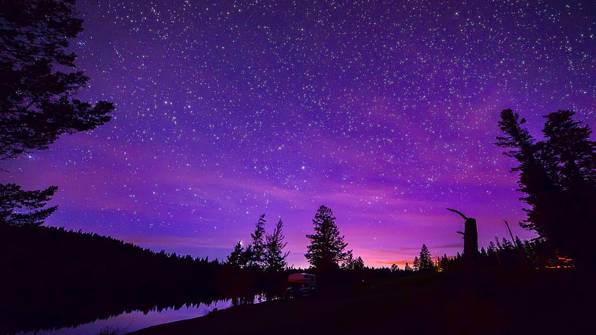 10 Schönes hochauflösendes Lila für Laptop, lila Himmel der Natur HD-Hintergrundbild