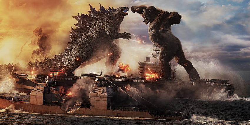 Godzilla vs. Kong review: Loud, dumb, enjoyable monster mash HD wallpaper