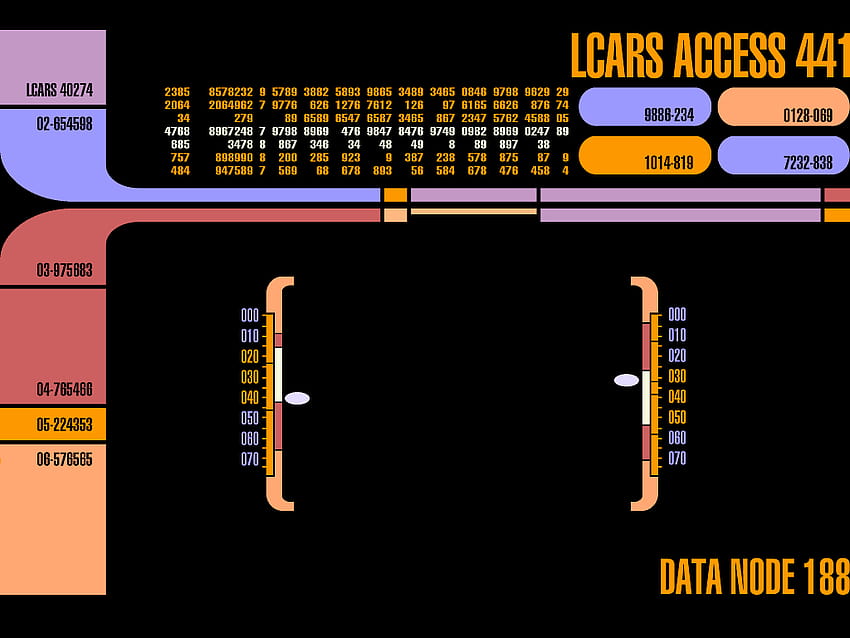 LCARS, таблет Star Trek HD тапет