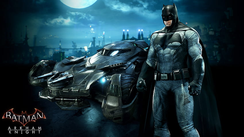 Batmobil i kostium Batmana „Batman v Superman” Bena Afflecka pojawią się w „Batman: Arkham Knight”, batmobil ben affleck batman Tapeta HD