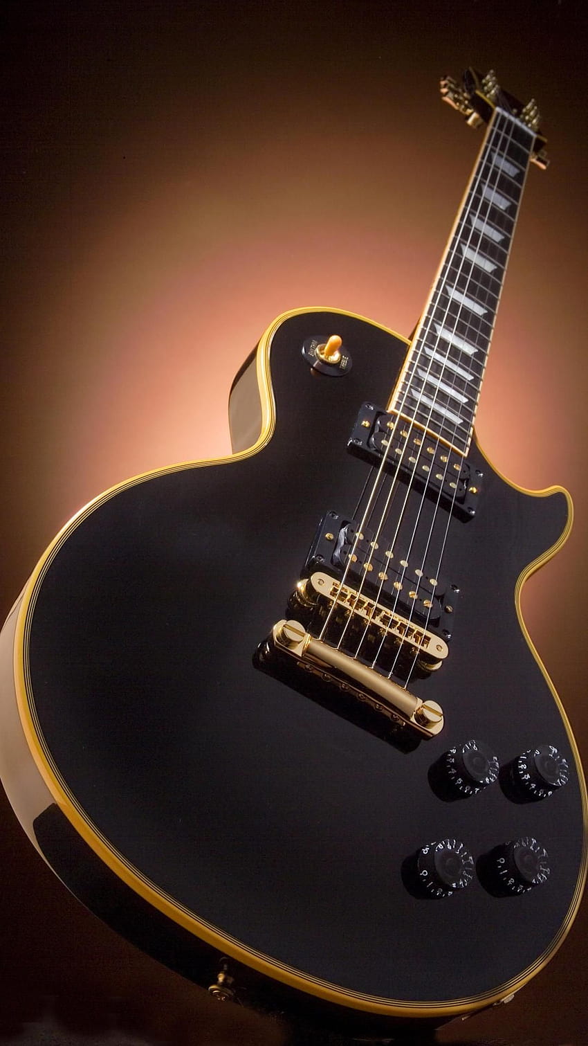 Китари ScreenHeaven Gibson Les Paul и пълен китарен телефон HD тапет за телефон