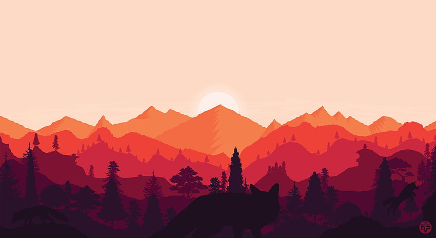 1920x1080px, 1080P Free download | mountains, sunset, landscape, fox ...
