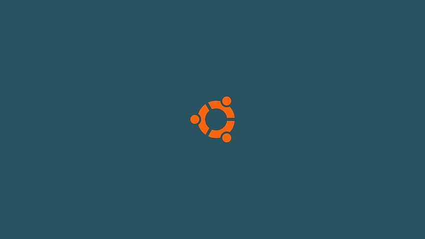 โลโก้ linux ubuntu พื้นหลังที่เรียบง่าย ubuntu ย้อนยุค วอลล์เปเปอร์ HD