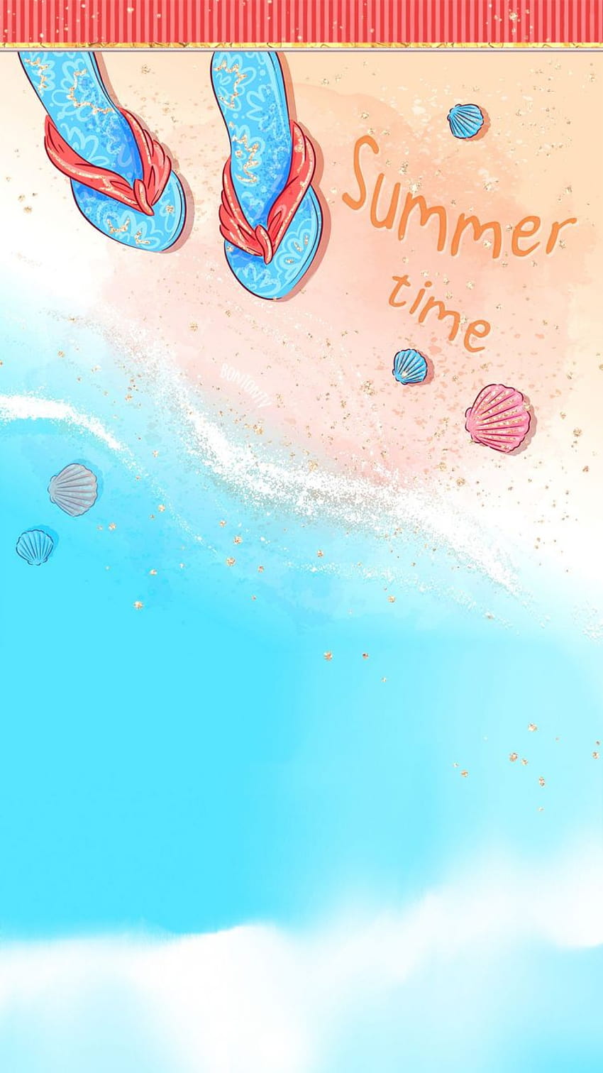Phone Cute Glitter Summer Beach by BonTon TV [1080x1920] for your , Mobile & Tablet, summer glitter HD phone wallpaper