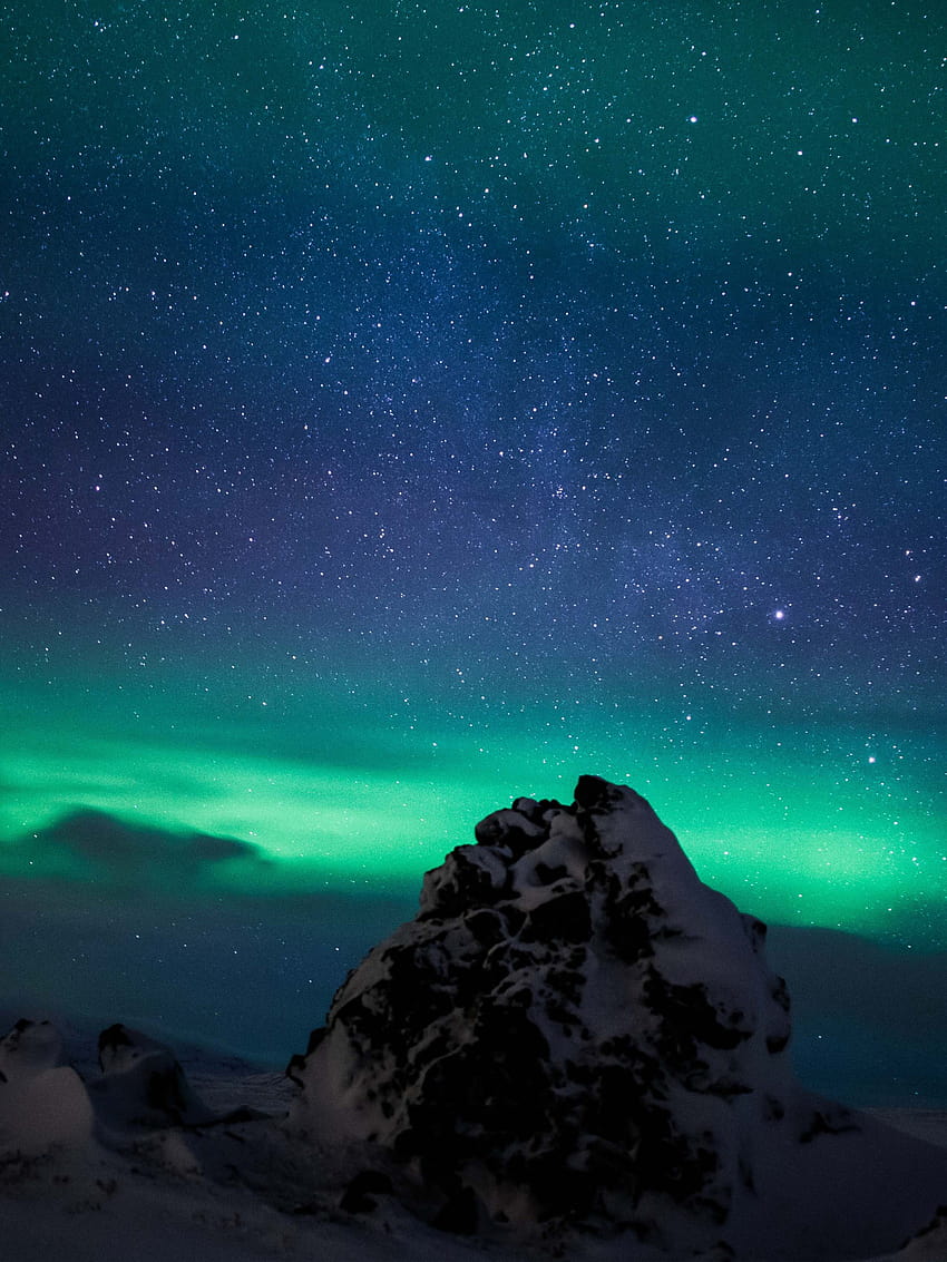 Northern Lights Aurora Borealis Night Sky Comet Scenery 4K Wallpaper iPhone  HD Phone #4510f