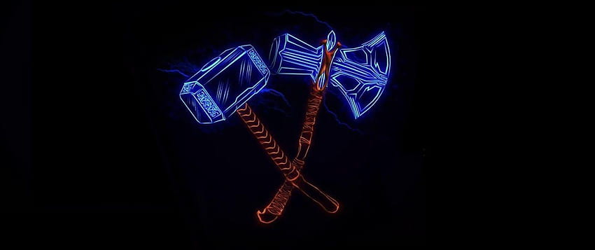 Thor Hammer und Axt Avengers Unendlichkeitskrieg, Thor Axt HD-Hintergrundbild