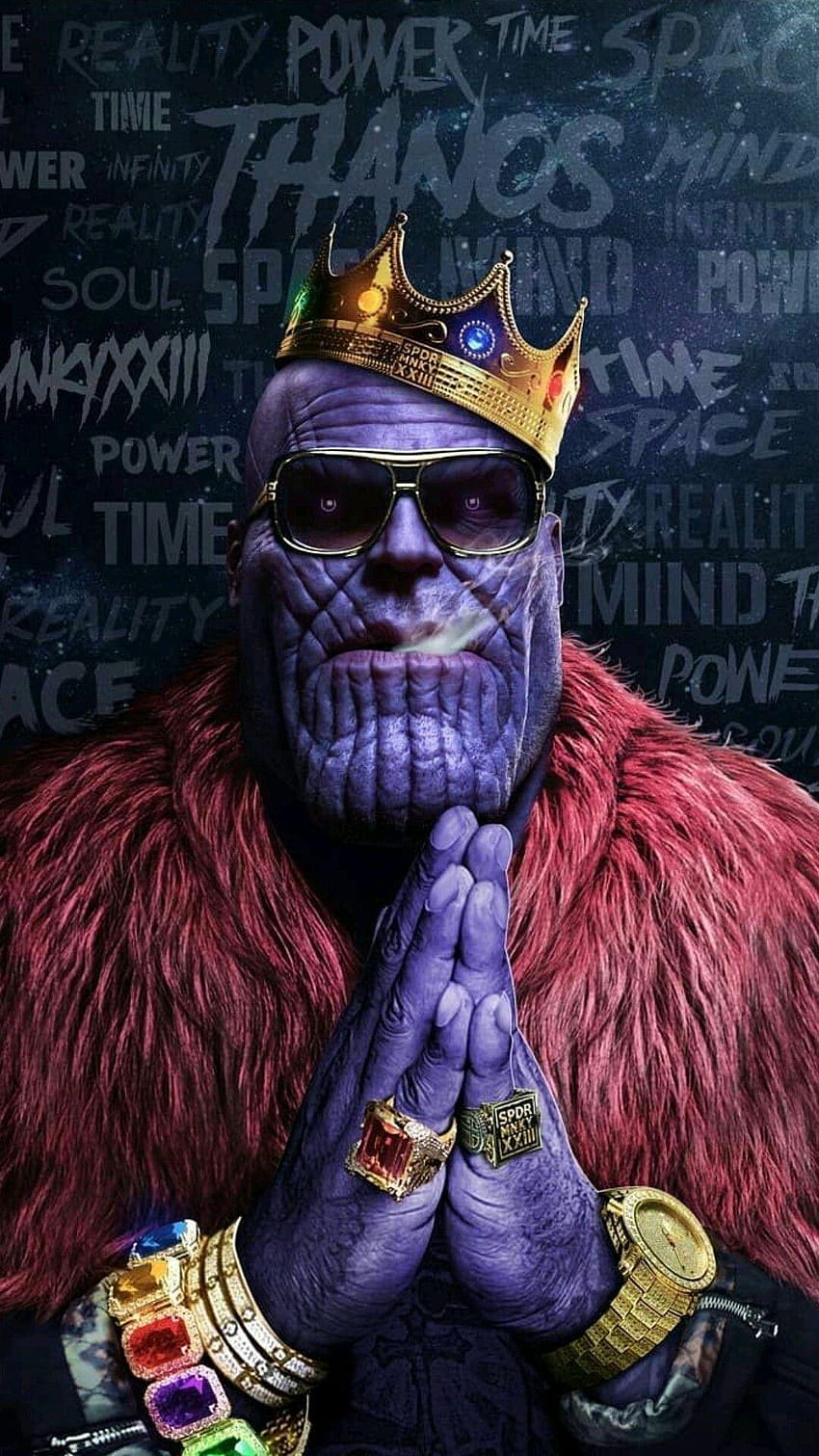 Thanos ist ein Boss, König Thanos HD-Handy-Hintergrundbild