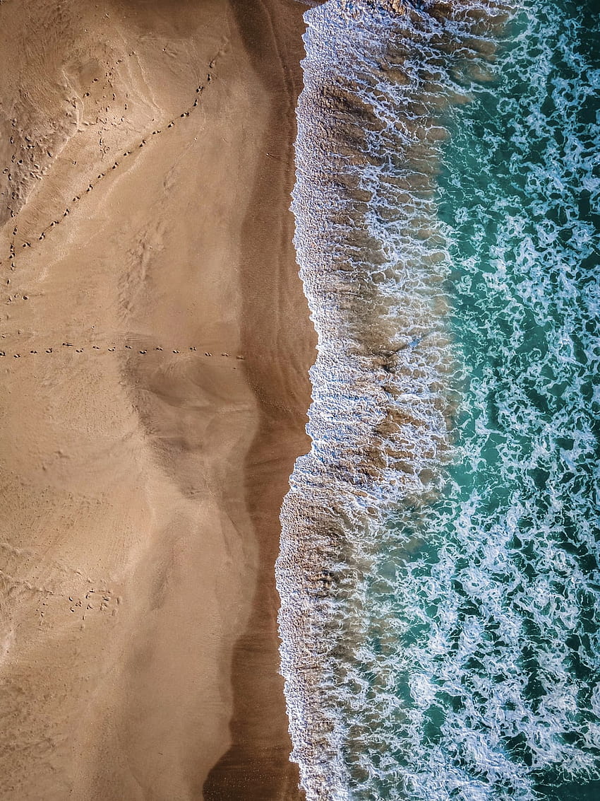 Drone shots of the beach HD phone wallpaper | Pxfuel