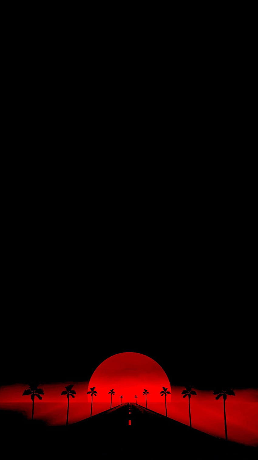 Red And Black Minimalist posted by Samantha Sellers, minimal amoled HD phone wallpaper