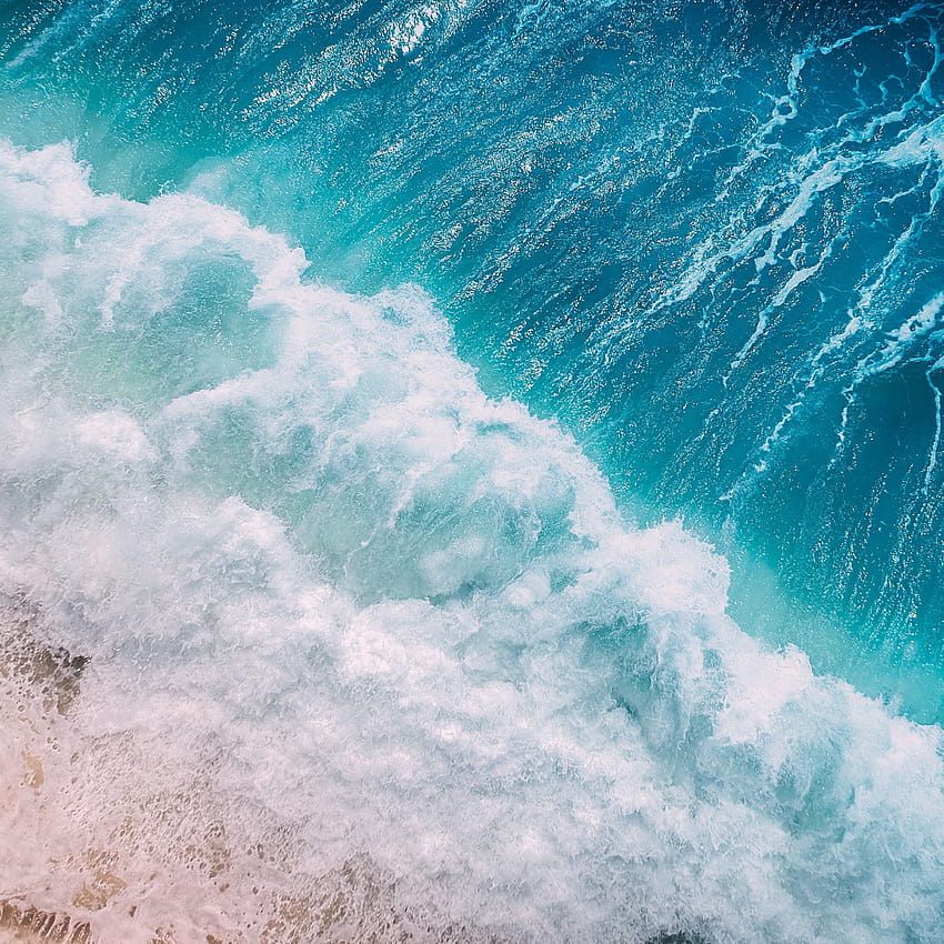 Ocean Waves , Aerial view, Ocean, Water, Drone , Nature, ocean ipad HD ...