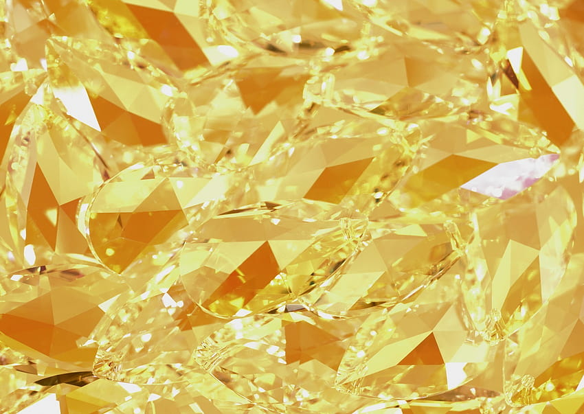 Brilliant yellow backgrounds of large precious stones HD wallpaper