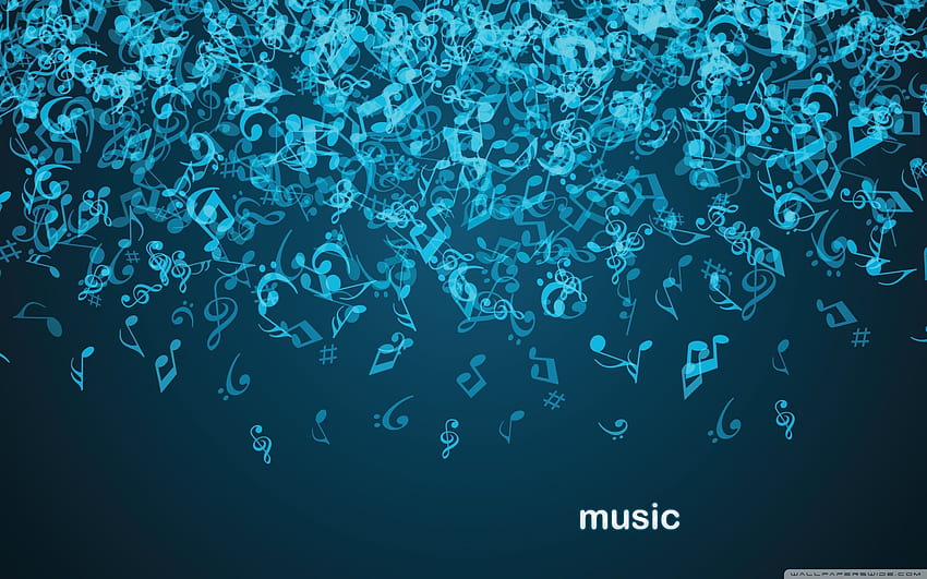 10 Top Music Note FULL For PC, overlay blue HD wallpaper