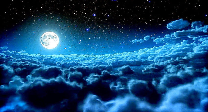 anime, beautiful starry night sky HD wallpaper