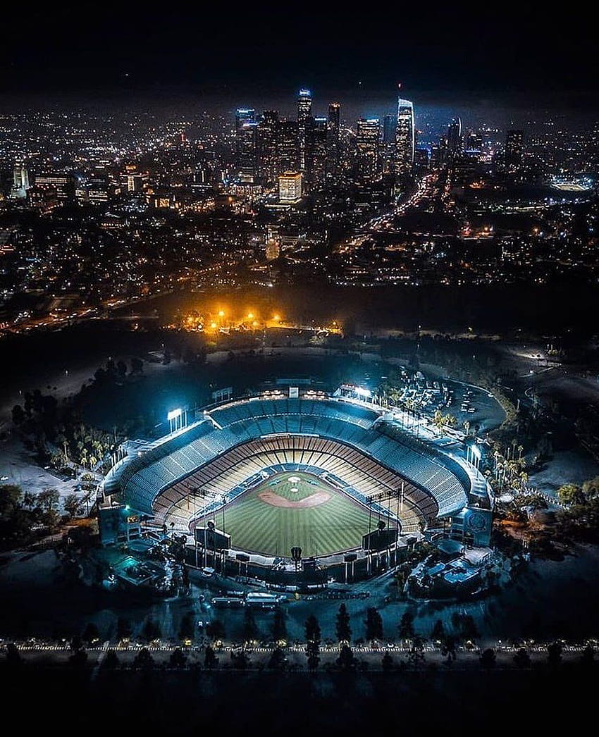 ロサンゼルス・フットボール・クラブはInstagramを利用しています:「おやすみなさい, LA., ドジャースタジアム HD電話の壁紙