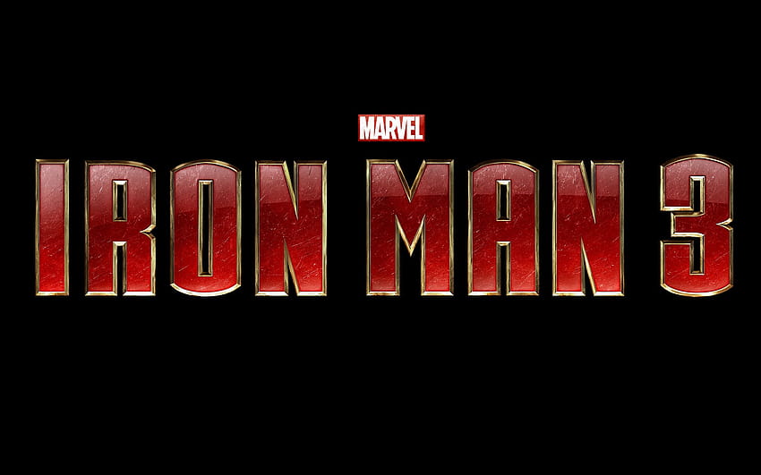 Iron Man 3, logo iron man HD wallpaper