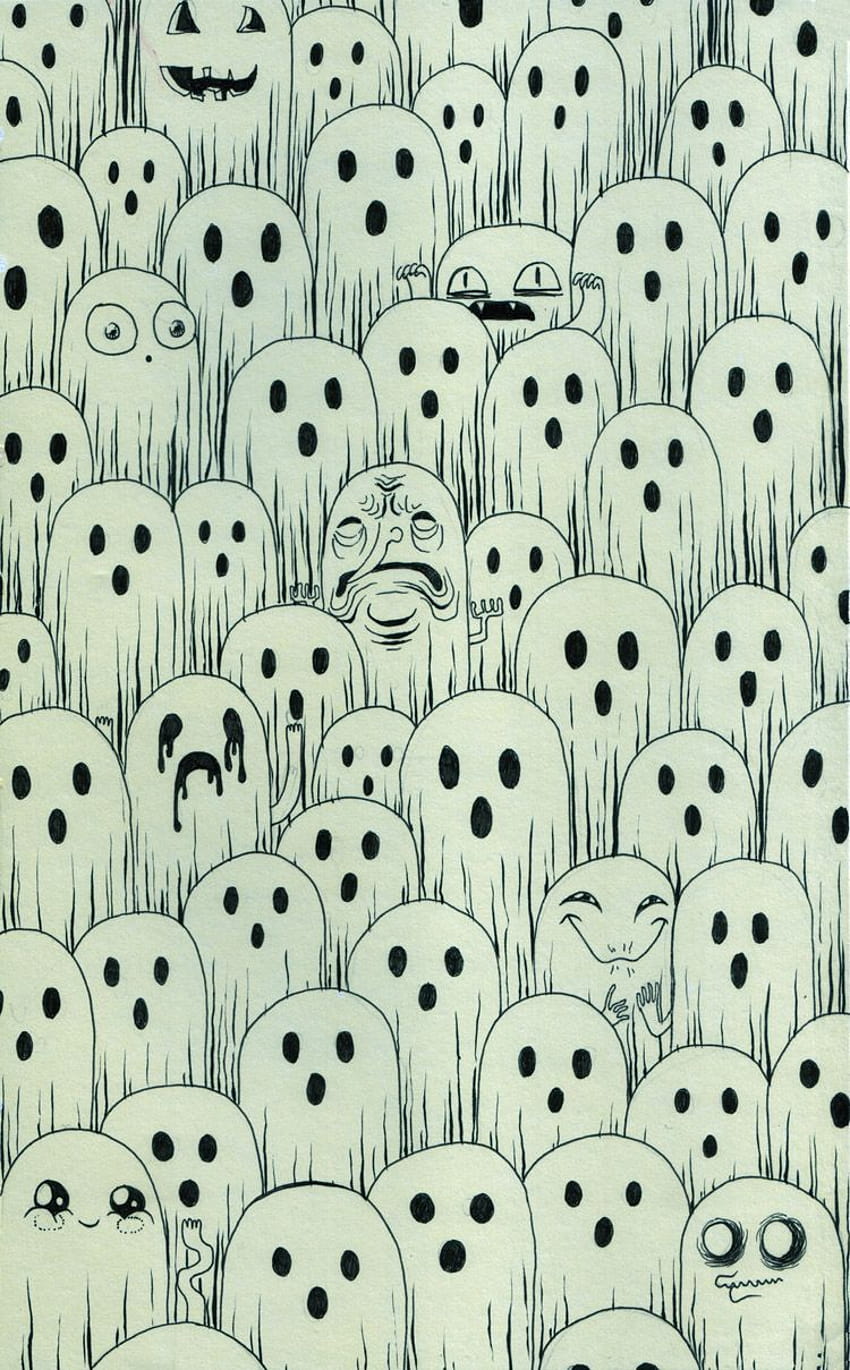 It's just a bunch of hocus pocus. :, cute ghost halloween HD phone wallpaper  | Pxfuel