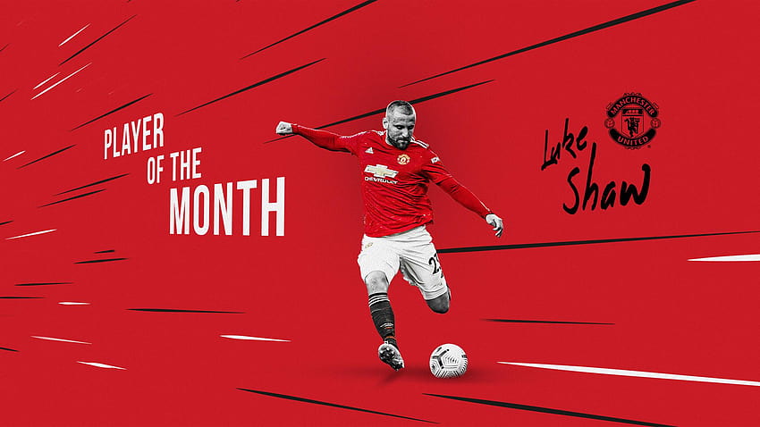 Luke Shaw memilih Man Utd Player of the Month untuk Februari 2021, luke shaw 2021 Wallpaper HD