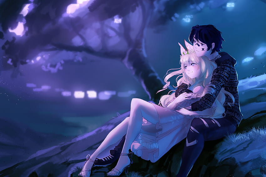 2560x1700 Embraced And Endeared Anime Couple Chromebook, broken anime couple HD wallpaper