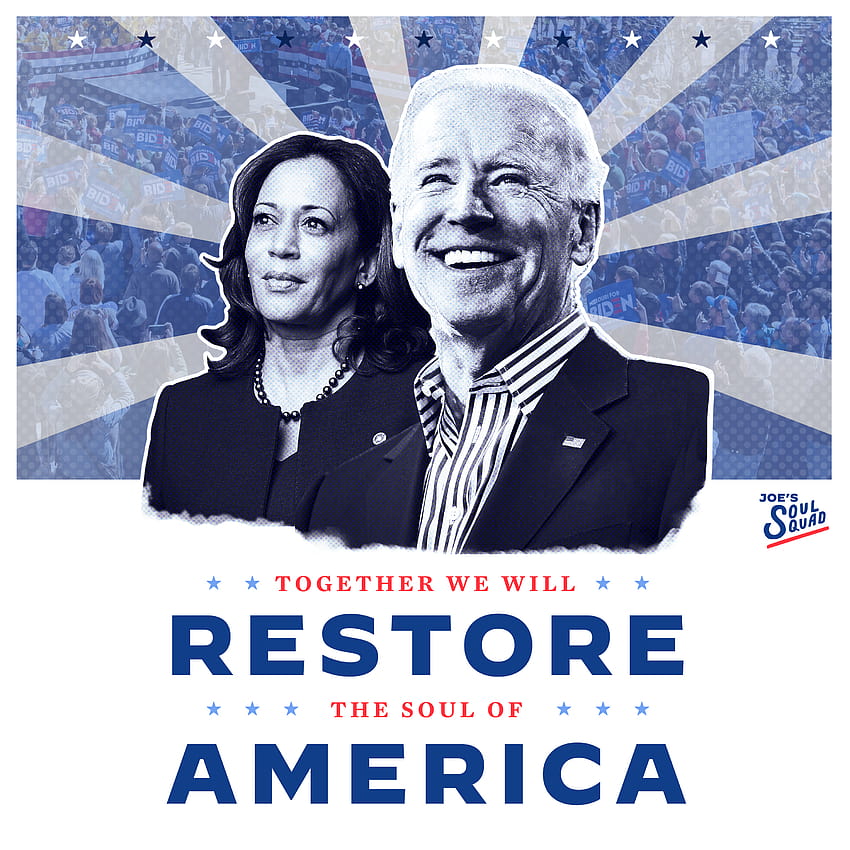 Joe Biden의 캠페인에 참여하십시오. Joe Biden과 Kamala Harris HD 전화 배경 화면