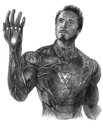 How To Draw Iron Man In A Few Easy Steps - Iron Man Face Sketch Transparent  PNG - 678x600 - Free Download on NicePNG