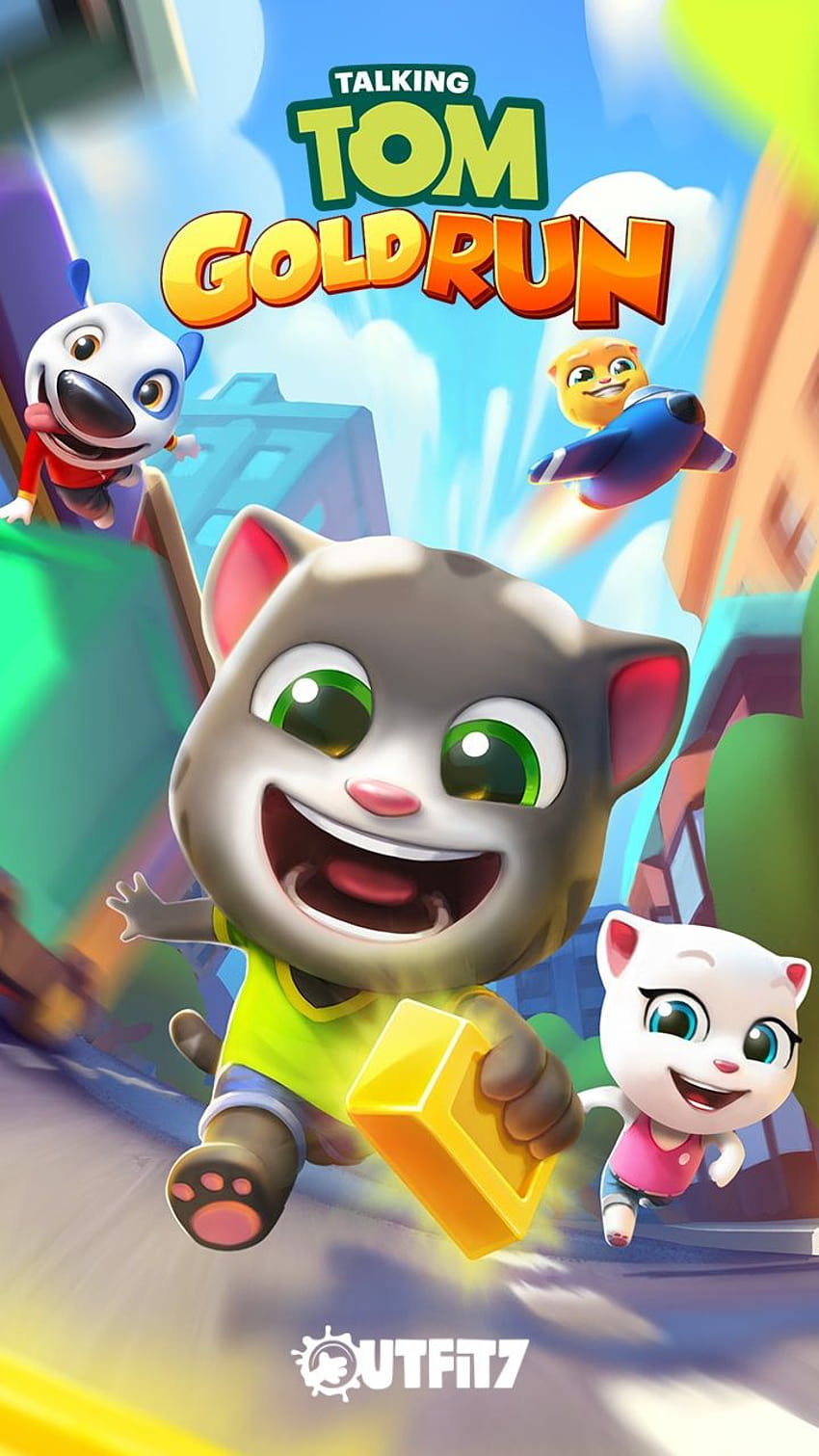 My Talking Angela posted by Christopher Cunningham, talking tom gold run HD phone wallpaper