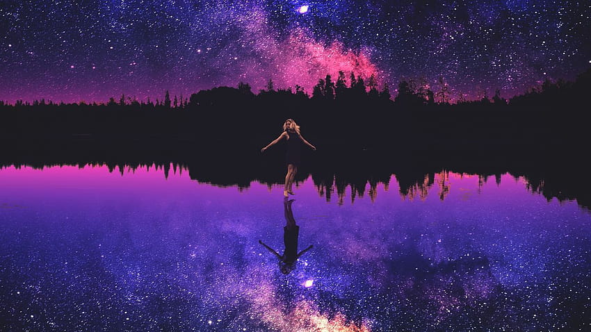 Với đêm sao anime tím, bạn sẽ được trải nghiệm tuyệt vời khi nhìn lên trời đầy sao rực rỡ, trong không gian bị ngập tràn bởi màu tím huyền ảo.