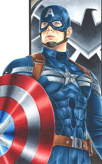 Postere Captain America Sketch Premium Poster (Chris Evans, Premium Fanart,  Marvel Studios,12 x 18 inches, Superhero, Fantasy/Science Fiction) :  Amazon.in: Home & Kitchen