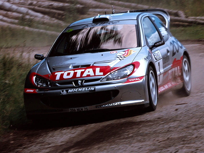 Peugeot 206 WRC '1999–2003 Sfondo HD