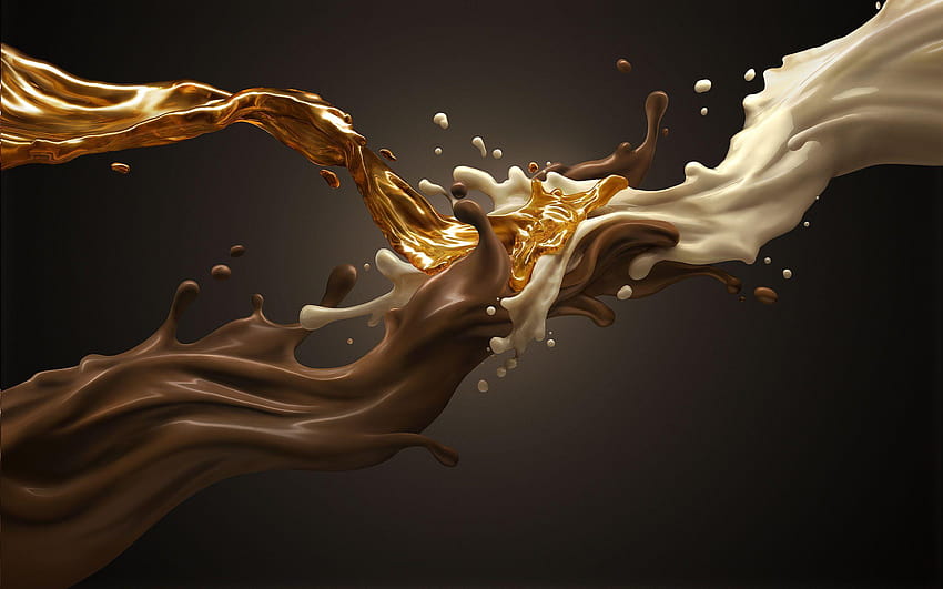 Chocolat Lait Miel. par LATINUM FMD © COPYRIGHT 2010. TOUS DROITS Fond d'écran HD
