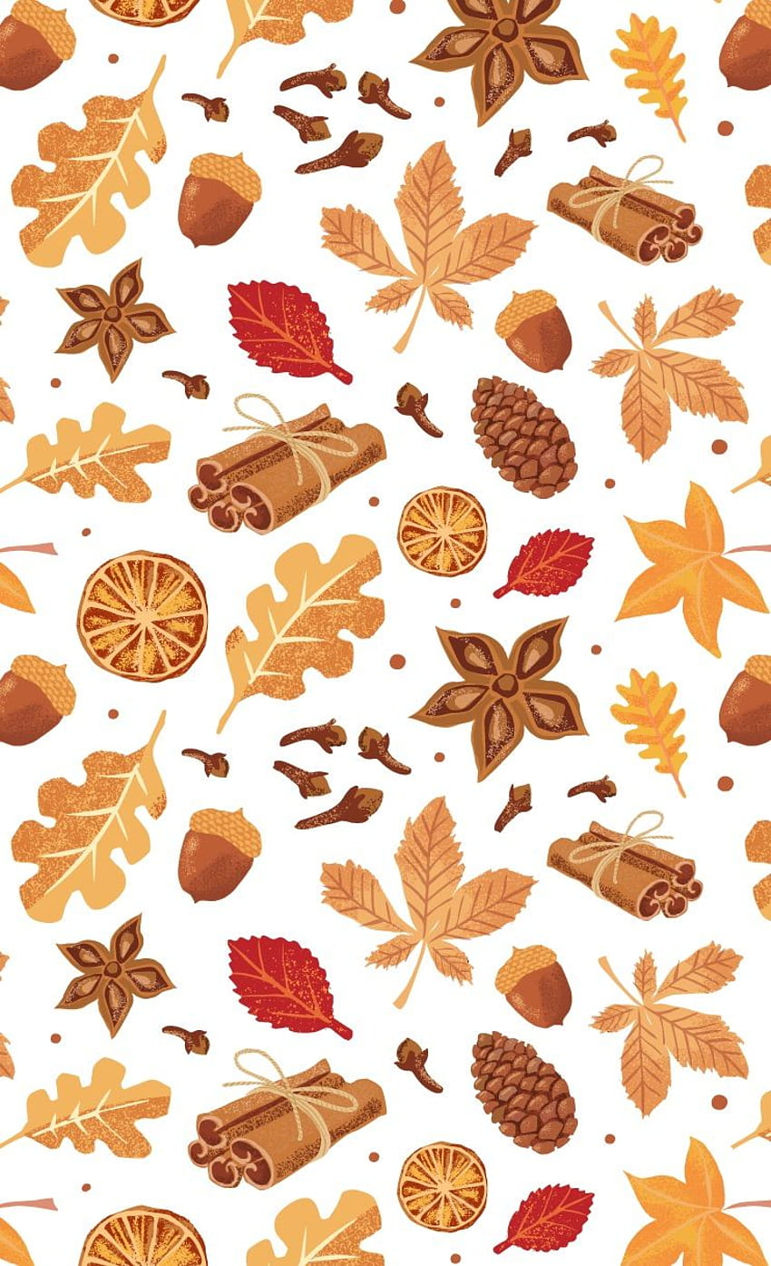 Pin auf Muster, digitale Papiere, Herbst gezeichnet HD-Handy-Hintergrundbild