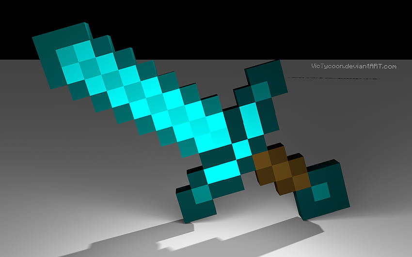 Für > Alle Minecraft-Schwerter, Minecraft-Diamantschwert HD-Hintergrundbild