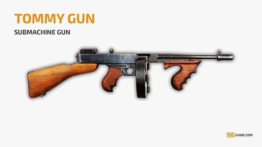 TOMMY GUN – PRZEWODNIK PUBG, pistolety pubg Tapeta HD