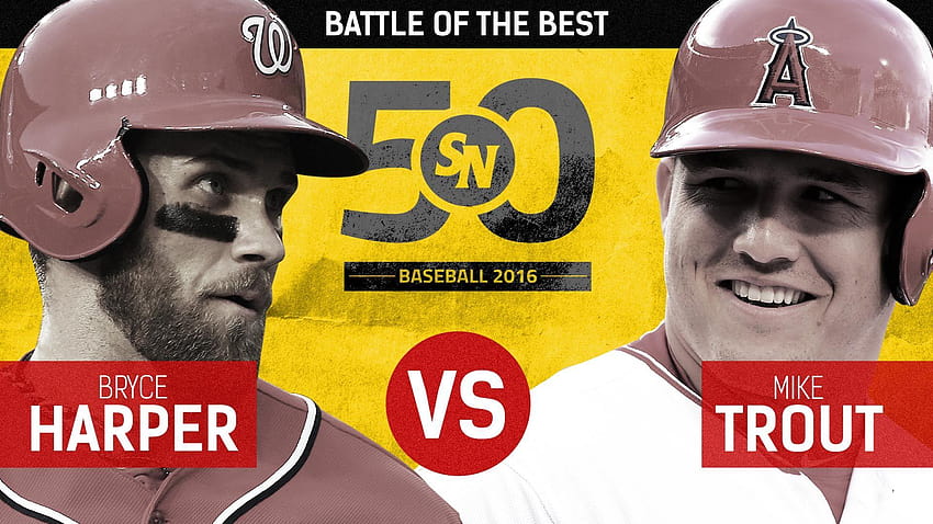 Mike Trout vs. Bryce Harper: The SN50 rivalry that defines this, mike trout 2017 HD wallpaper